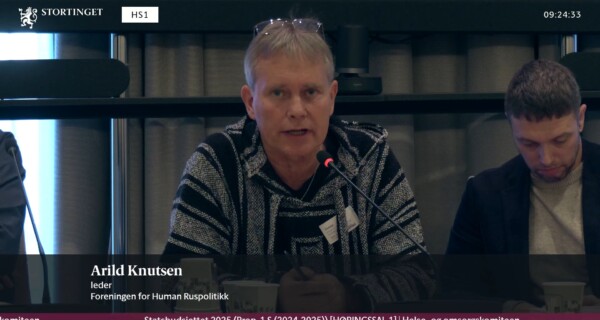 Arild Knutsen på høring for Helse- og omsorgskomiteen om statsbudsjettet