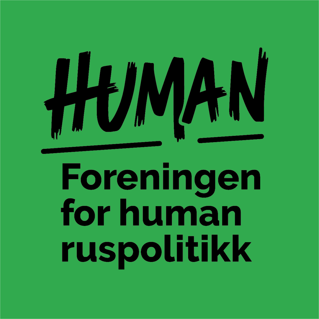 Foreningen for human ruspolitikks logo.
