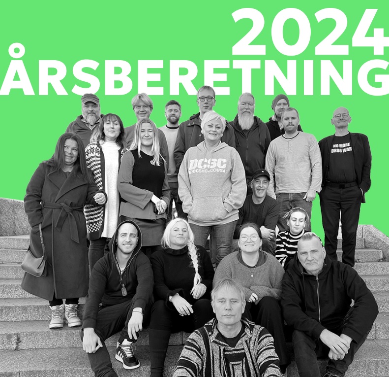 Forsiden til Foreningen for human ruspolitikks årsberetning 2024.