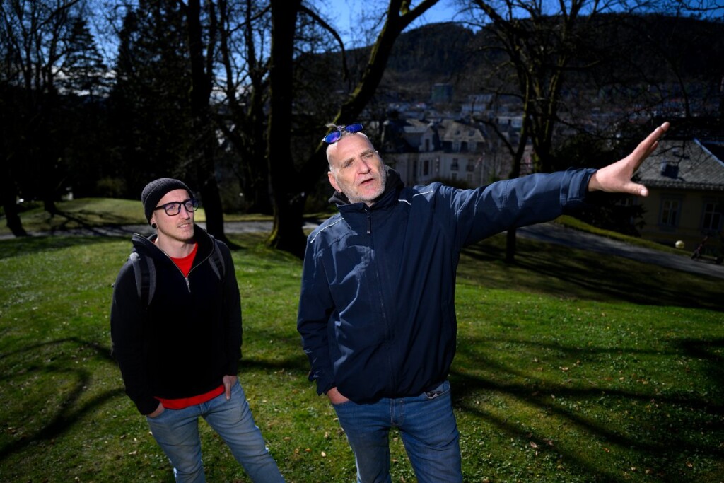 – Jeg tror ikke dette blir godt mottatt, men jeg synes det er et godt forslag, sier Morten Sommerbakk (høyre). Her sammen med kollega Sander Tallis. Foto: SKJALG EKELAND