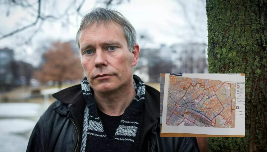 Arild Knutsen, leder i Foreningen for human ruspolitikk. Han reagerer på politiets kart som kan brukes til å bortvise rusavhengige fra innringede områder.