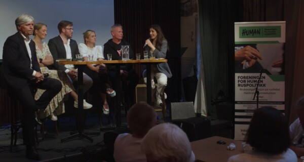 Panelsamtalen om den nye ruspolitikken, på Kulturhuset i Oslo.