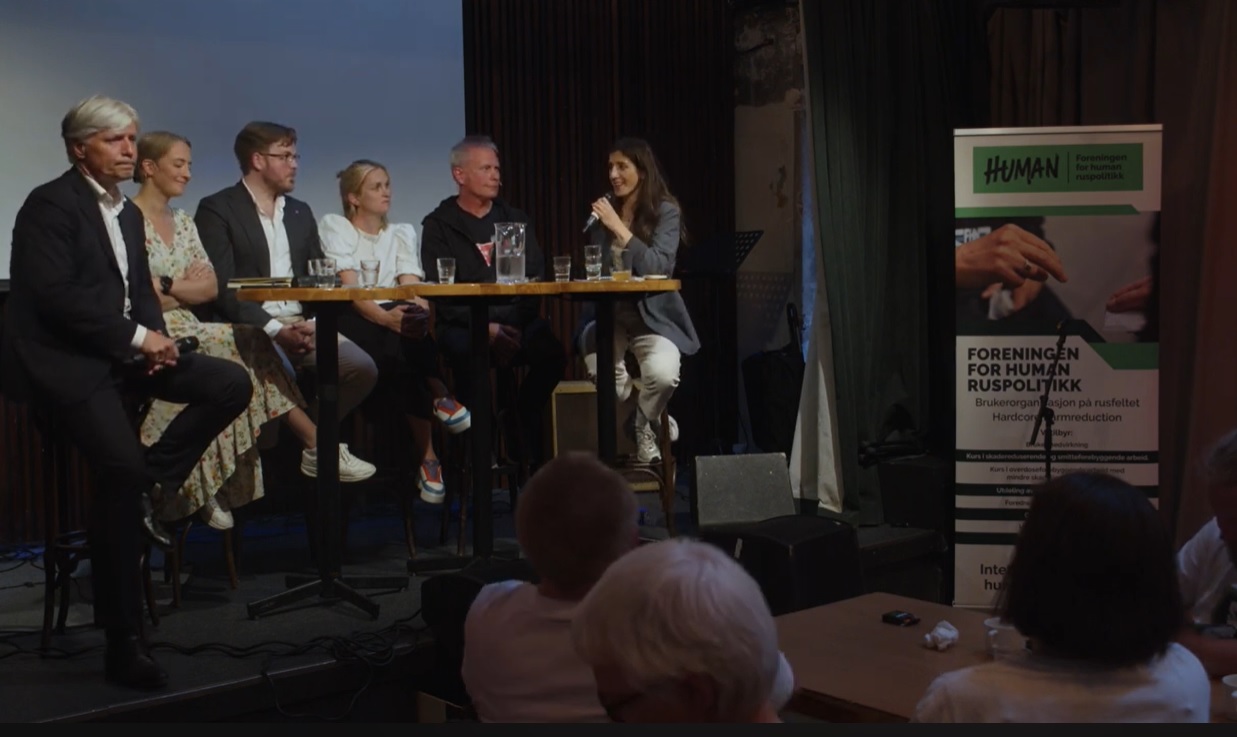 Panelsamtalen om den nye ruspolitikken, på Kulturhuset i Oslo.