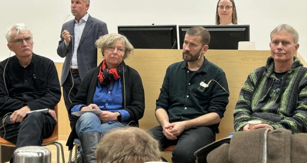 Bilde fra panelsamtale under lanseringen av Overdoseboka.