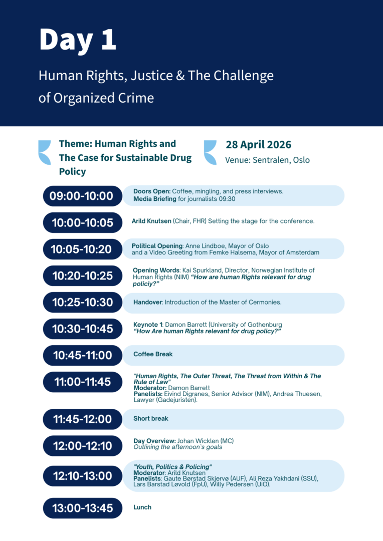 Conference: Nordic Mobilization on Human Rights and Drug Policy - FHR