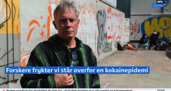 Arild Knutsen i Foreningen for human ruspolitikk. Skjermbilde: NRK Nyheter.